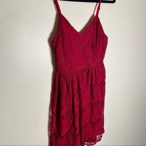 YA Los Angeles Red Lace Dress